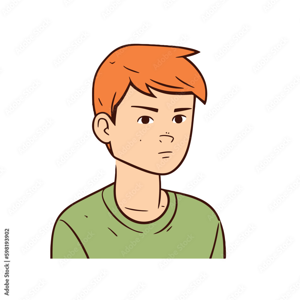 Cartoon cute boy stands in a confident pose, arms crossed over his chest. Colorful vector isolated kids illustration. Cartoon cute boy stands in a confident pose, arms crossed over his chest. Colorful vector isolated kids illustration.