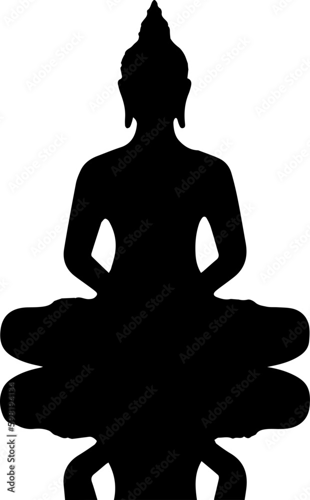 lord buddha silhouette image
