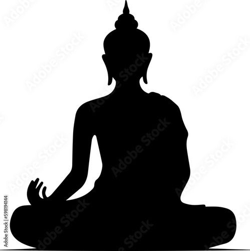 lord buddha silhouette image