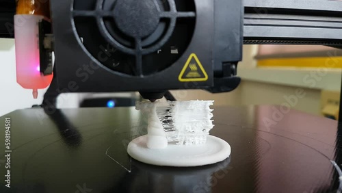 3d printer printing plastic design photo