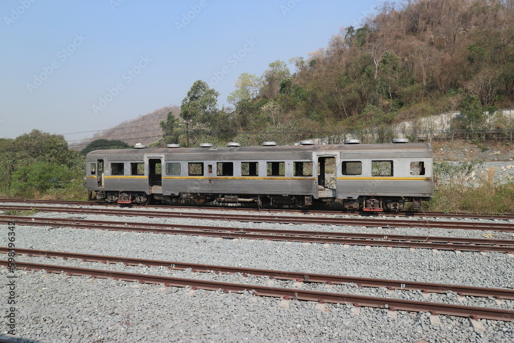 Obraz premium タイ国鉄 廃車