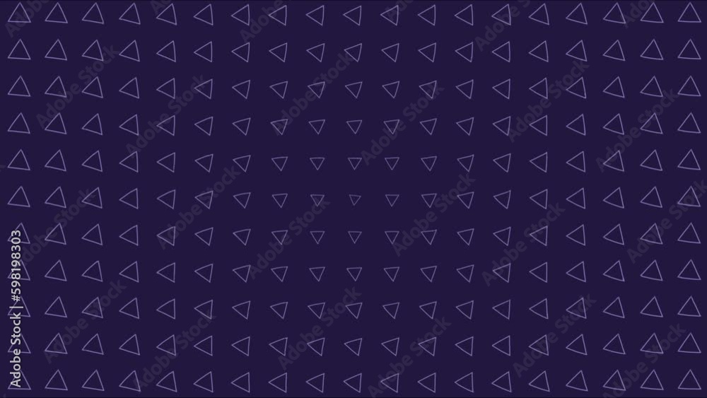 Different geometrical shapes of purple color moving in circular pattern background Different geometrical shapes of purple color moving in circular pattern background