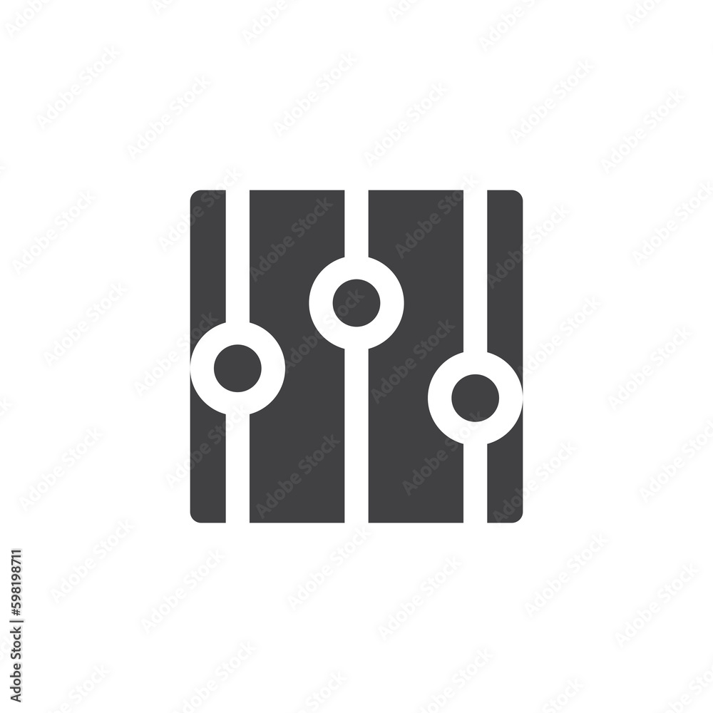 Equalizer control vector icon Equalizer control vector icon