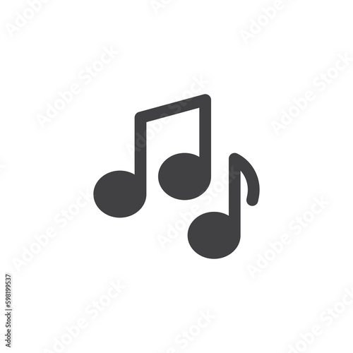 Music note vector icon