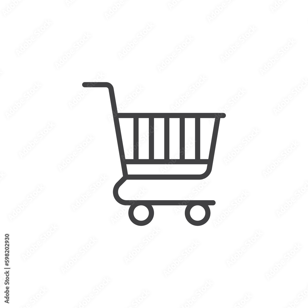 Shopping cart line icon Shopping cart line icon