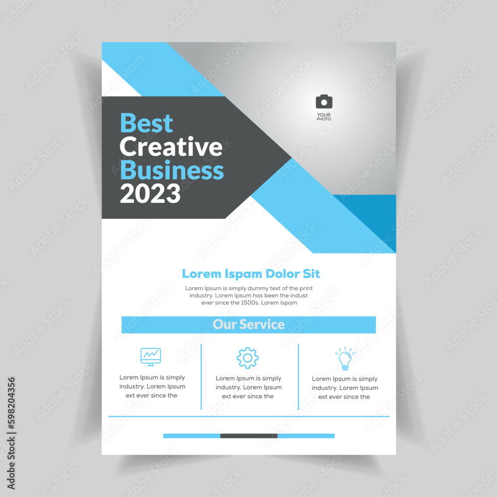 Corporate business multipurpose flyer design and brochure cover page template.