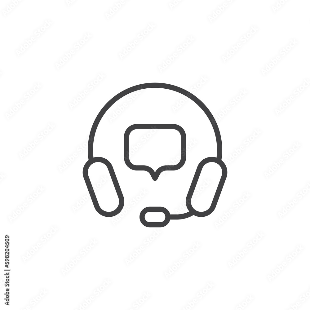 Customer service line icon