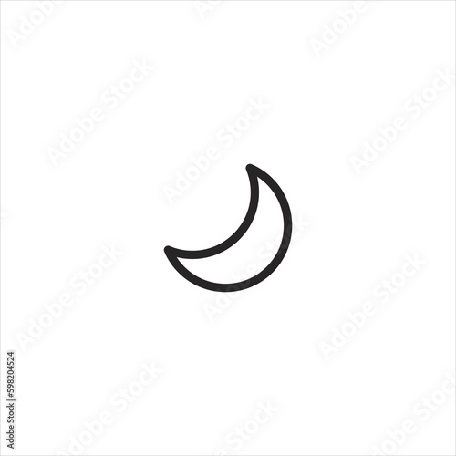 moon icon .graphic illustration icon for mobile website etc .EPS 10