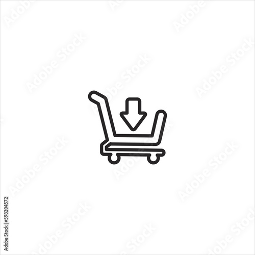 shopping carticon .graphic illustration icon for mobile website etc .EPS 10 photo