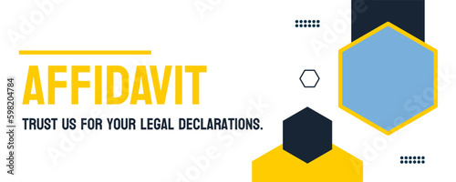 AFFIDAVIT - a written statement made under oath