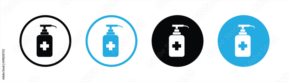 hand sanitizer icon set. liquid soap icon symbol sign collections, vector illustration hand sanitizer icon set. liquid soap icon symbol sign collections, vector illustration