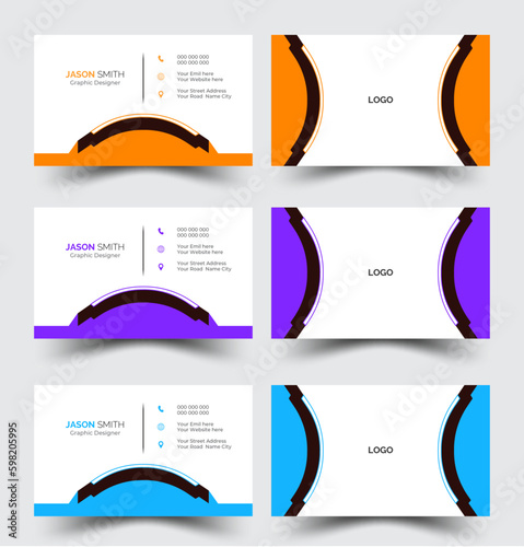 Εκτύπωση καμβά Personal visiting card with company logo