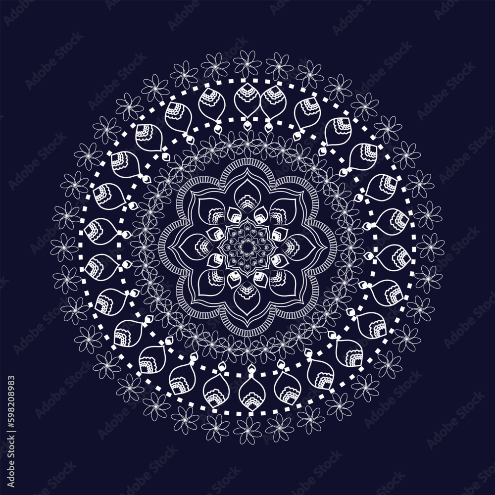 Abstract and background template mandala design Abstract and background template mandala design