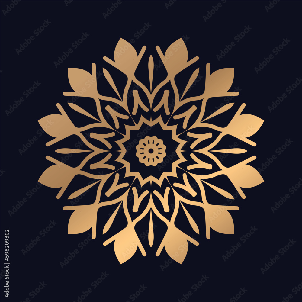 Elegant mandala background with golden arabesque pattern gold color Vector. Elegant mandala background with golden arabesque pattern gold color Vector.