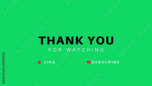 Thanks For Watching Intro Template | Thank You Background | Thank You Motion Graphics | Abstract Thank You Template	
