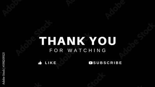 Thanks For Watching Intro Template | Thank You Background | Thank You Motion Graphics

