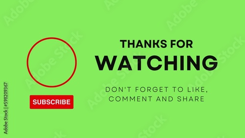 Thanks For Watching Intro Template | Thank You Background | Thank You Motion Graphics | Abstract Thank You Template	
