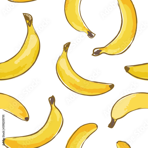 Bananas seamless pattern