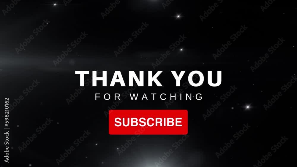 Thanks For Watching | Thank You Background |4k Thank You Motion Graphics