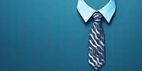 Blue business necktie , Generative ai