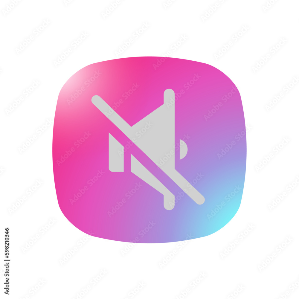 Mute Speaker - Pictogram (icon) Mute Speaker - Pictogram (icon)