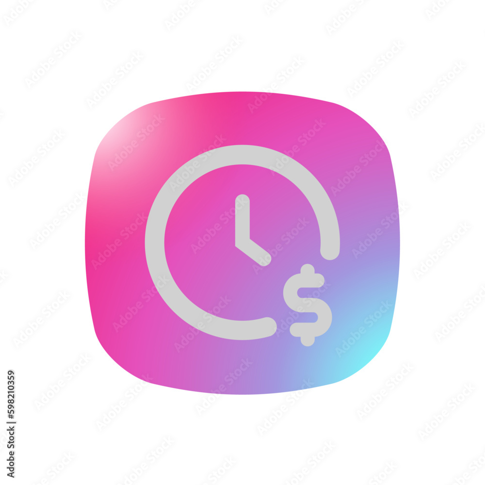 Time is Money - Pictogram (icon) Time is Money - Pictogram (icon)