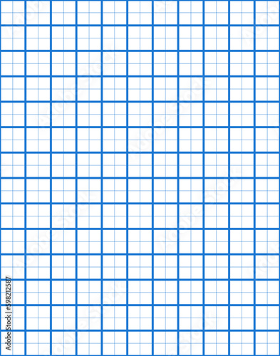 Squared manuscript. Japanese seamless handwriting paper for hieroglyph - genko yoshi. vector
