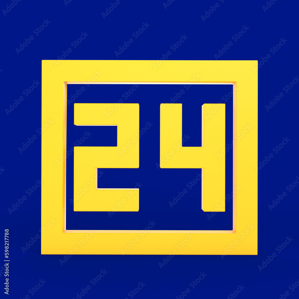 24 Hours Sign Front Side 24 Hours Sign Front Side