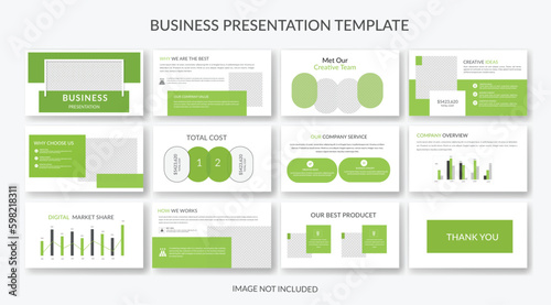 Business minimal slides presentation business PowerPoint presentation template
