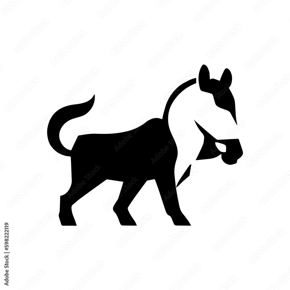 animal logo vector black and white
