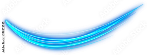 Abstract blue wave light effect