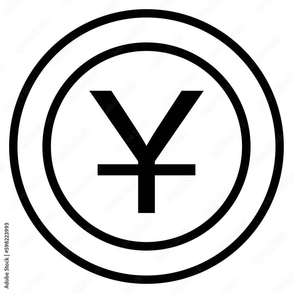 yuan currency from china. money coin symbol yuan currency from china. money coin symbol