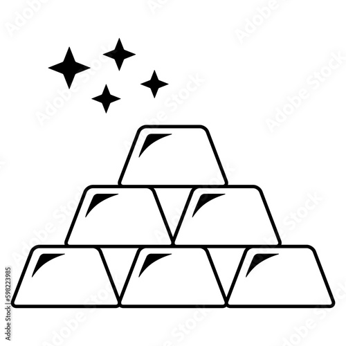 gold treasury icon