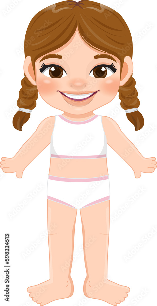 Girl body front side template in women tank top and panty PNG Girl body front side template in women tank top and panty PNG