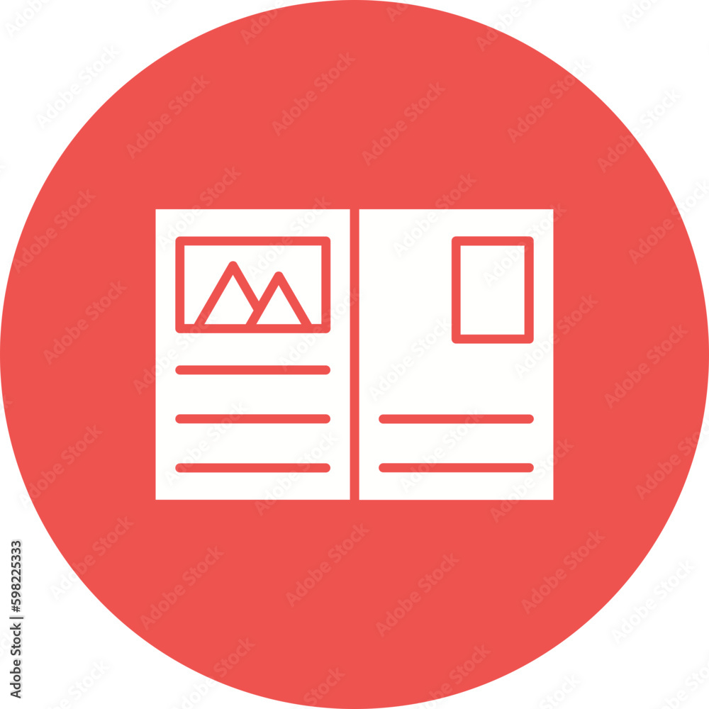 Postcard Multicolor Circle Glyph Inverted Icon Postcard Multicolor Circle Glyph Inverted Icon
