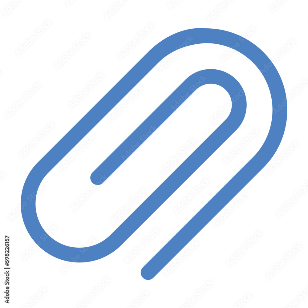 Paperclip Glyph Two Color Icon Paperclip Glyph Two Color Icon