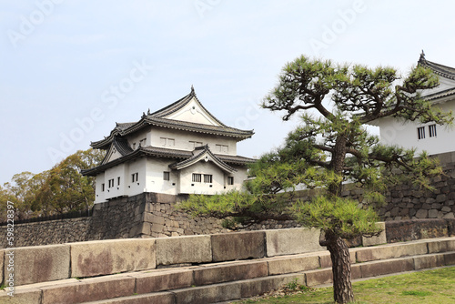 Watch tower of Osaka Castle  Japan