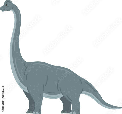 恐竜のブラキオサウルスのイラスト
