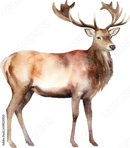 Elk illustrations created with Generative AI technology