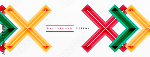 Minimal geometric background cross line. Design for wallpaper, banner, background, landing page, wall art, invitation, prints, posters