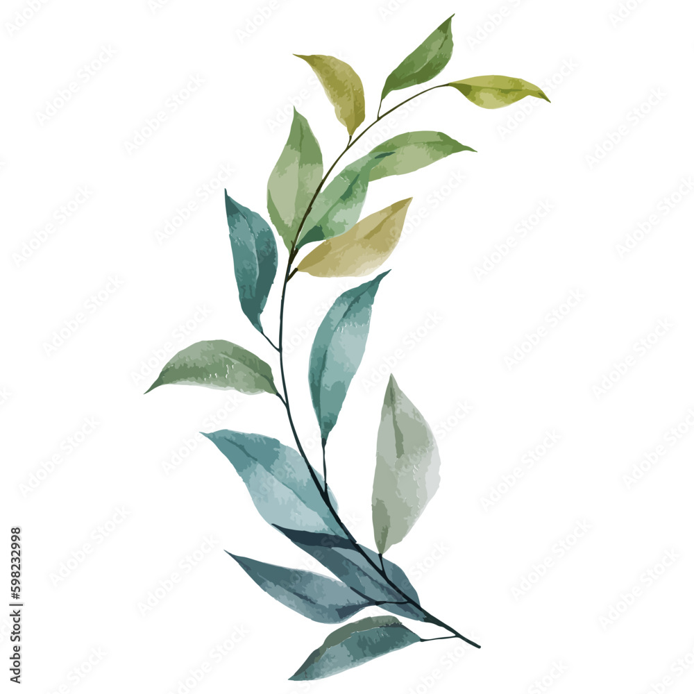 Fototapeta premium Watercolor Flower frame