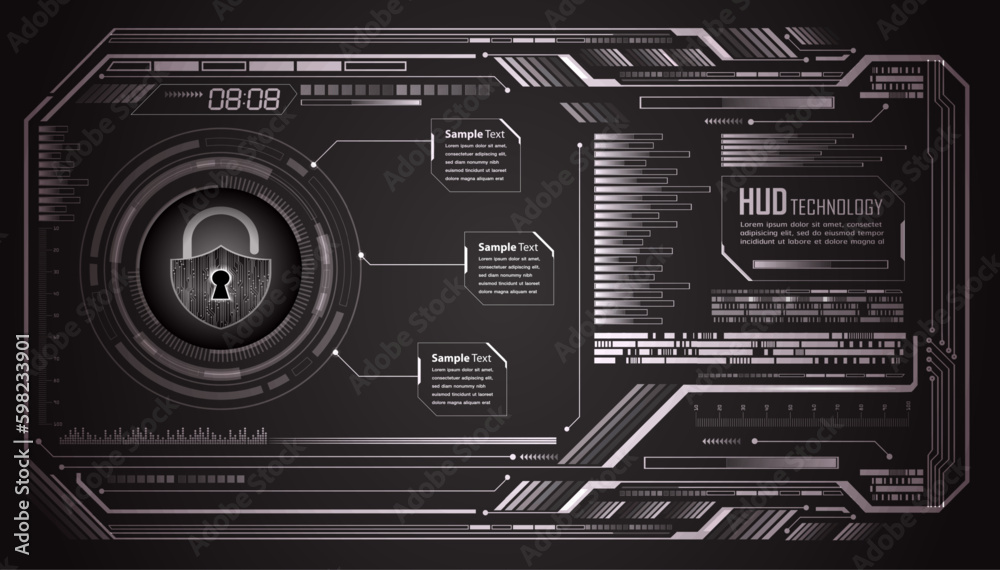 hud Padlock digital security hud Padlock digital security