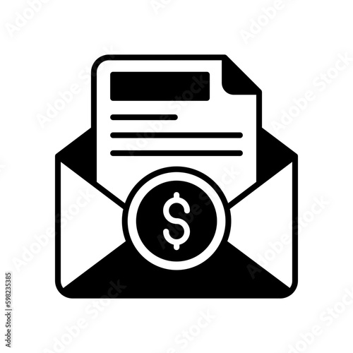Salary Slip icon in vector. Illustration