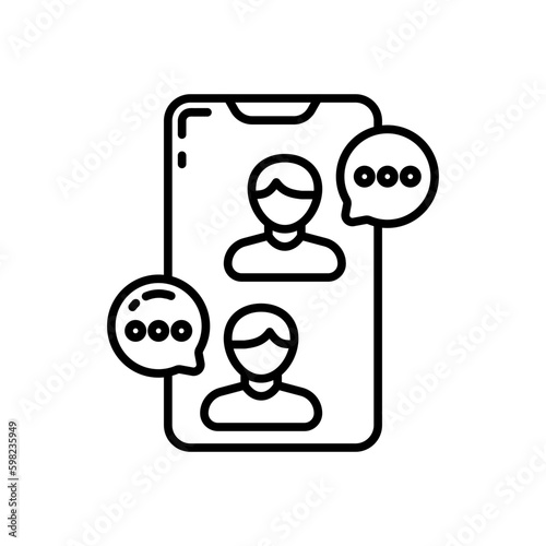 Online Chat icon in vector. Illustration