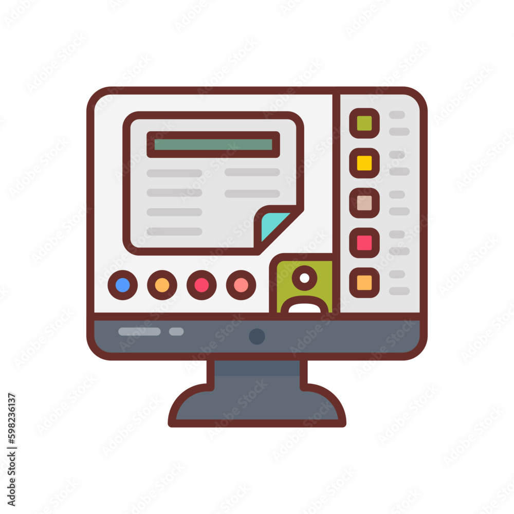 Screen Sharing icon in vector. Illustration Screen Sharing icon in vector. Illustration