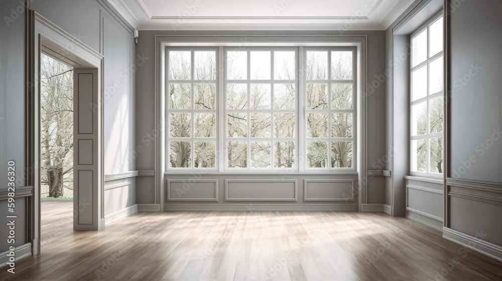 Stylish Room. Classical Interior Design Background. Generative AI. Stylish Room. Classical Interior Design Background. Generative AI.