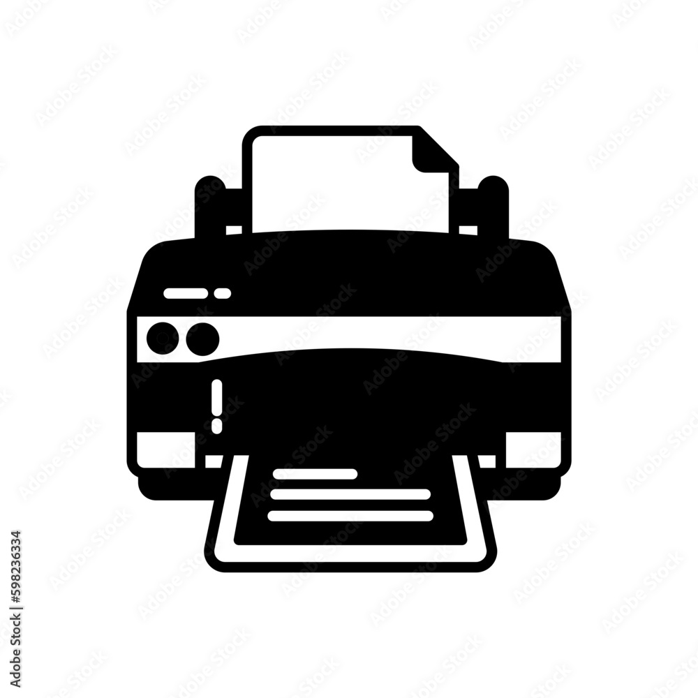 Printer icon in vector. Illustration