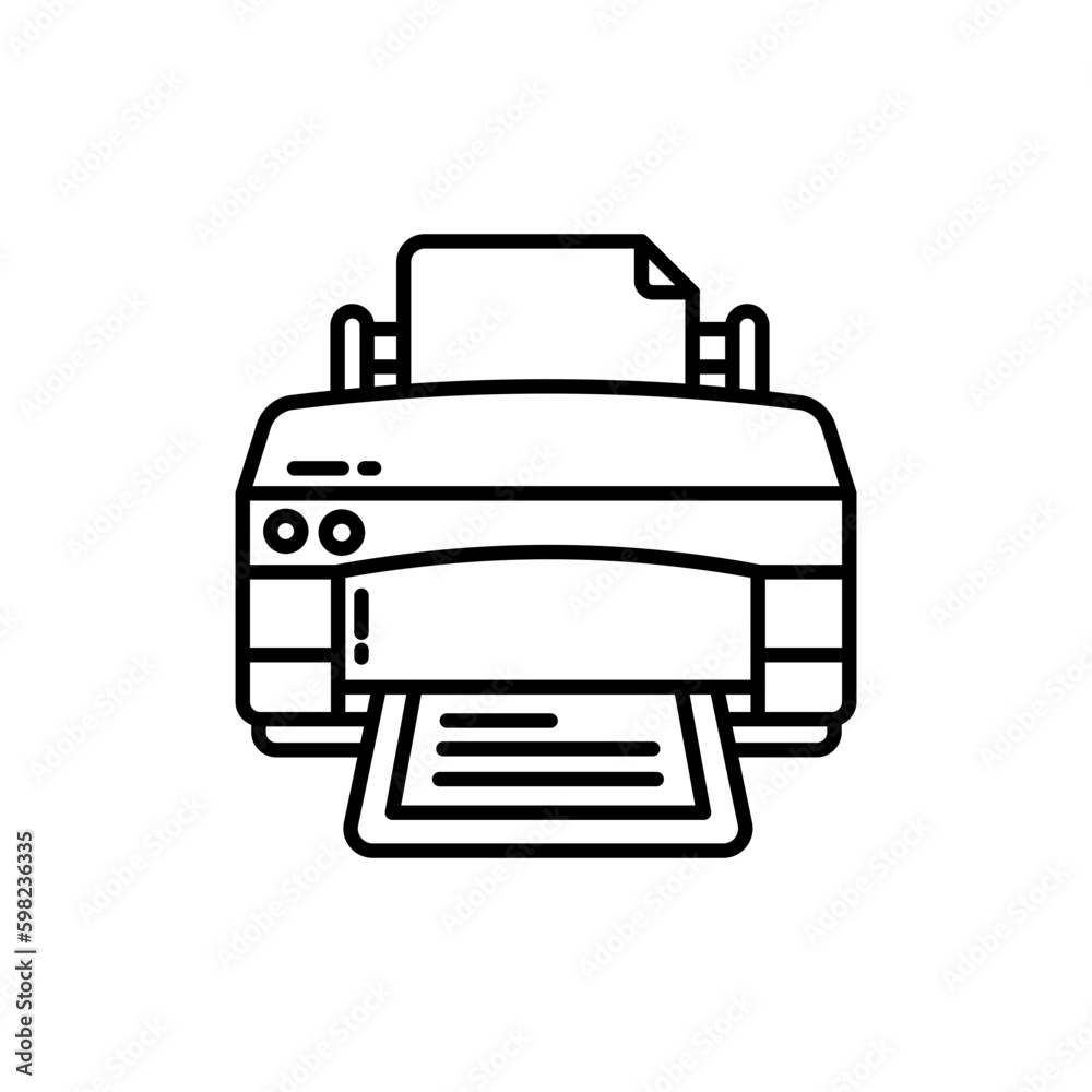 Printer icon in vector. Illustration Printer icon in vector. Illustration