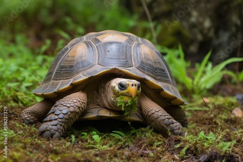 Tortoise with a large shel