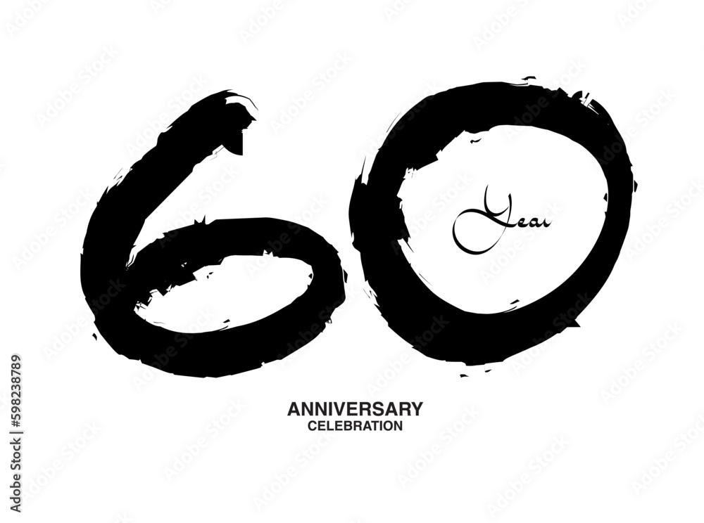 60-years-anniversary-celebration-3d-vector-stock-vector-royalty-free